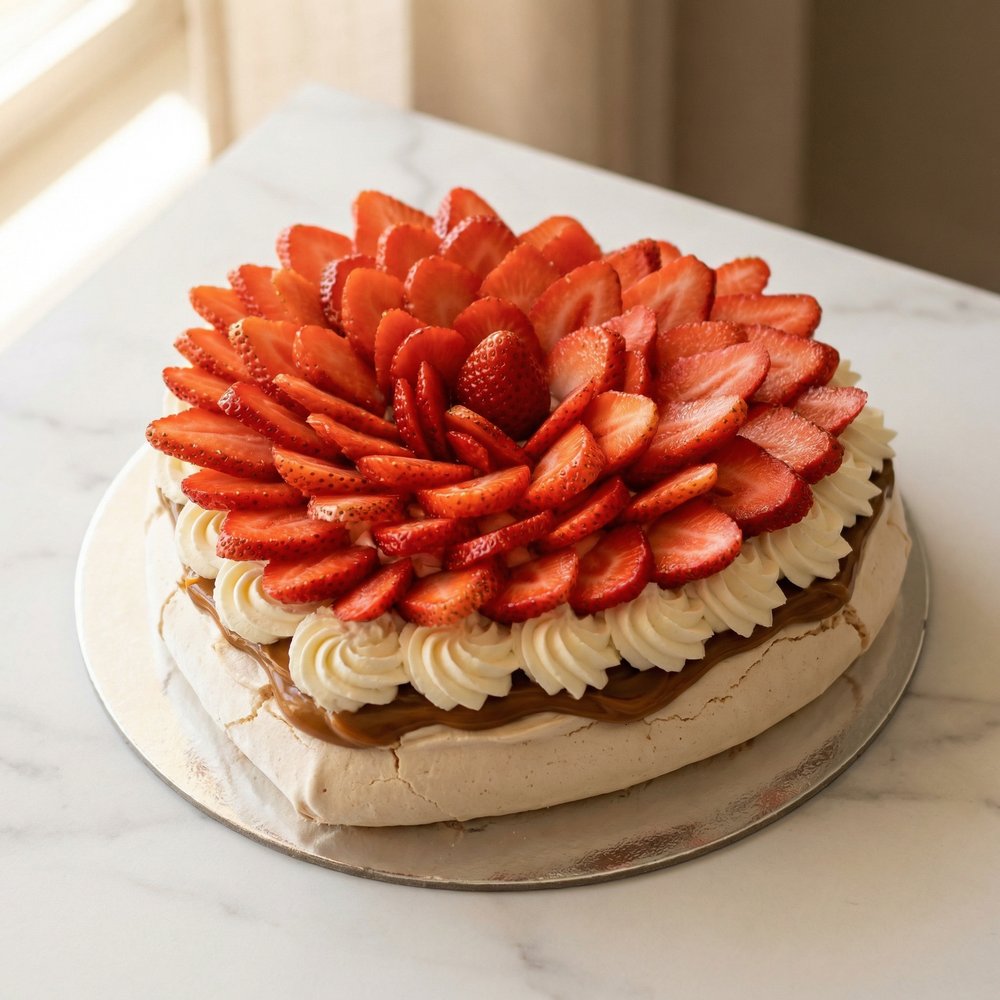 Heart Pavlova — A heart-shaped pavlova that makes the perfect romantic gestu